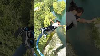 If you ever go to China dont make the mistake of bungee jumping like these people [upl. by Nyladnek]