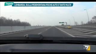 Lombardia sulla Pedemontana poche auto e tante multe [upl. by Toombs]