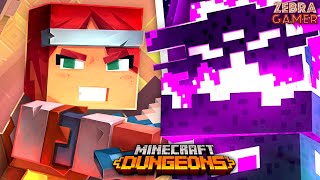 Minecraft Dungeons All Bosses  DLC Bosses  Zebratastic Moments [upl. by Pollyanna]