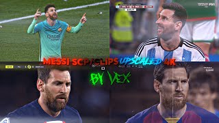 Messi 4k ClipsScp Upscaled🐐🔥 [upl. by Vergil]