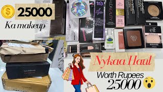 Nykaa haul worth rupees 25000 makeup haul [upl. by Lledo]