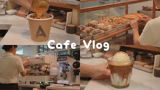 CAFE VLOG ☕️ Barista working at cafe in a peaceful morning Hello Summer [upl. by Horace]