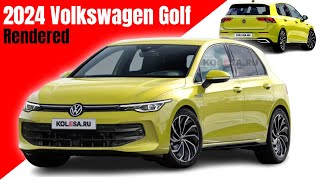 2024 Volkswagen Golf Facelift Rendered and Things That We Know [upl. by Gerstner]