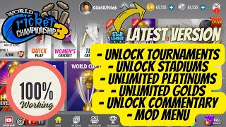 WCC3 World Cricket Championship Mod Apk V22 100 Working Latest Version [upl. by Meehyr]