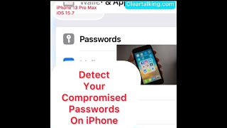 Detect Your Compromised Passwords on iPhone [upl. by Ikoek]