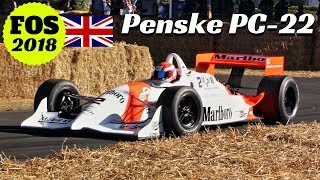 PenskeChevrolet PC22 1993  CARTIndyCar V8 Turbocharged  2018 Goodwood Festival of Speed [upl. by Jessen]