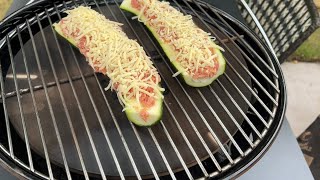 Gevulde Courgette op de Kamado  Eenvoudig Recept [upl. by Nohsar]