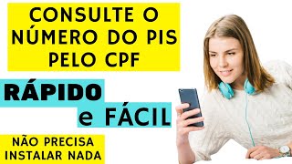 Consultar número do PIS pelo CPF  Consultar PIS pelo CPF  Consulta PIS 2025 [upl. by Fidelity]