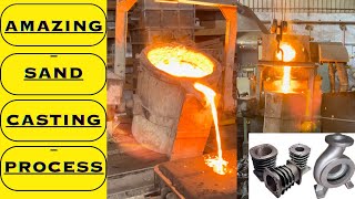 Sand casting process [upl. by Attenoj]