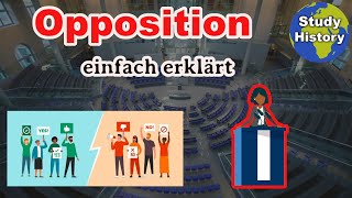 Aufgaben der Opposition im Bundestag I Opposition und Mittel einfach erklärt [upl. by Kcirre]