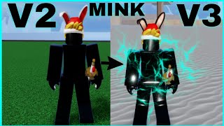 RACE  FINALLY I GOT MINK V2 amp V3  SHOWCASE IN BLOX FRUITS  PART 13 [upl. by Nessi]