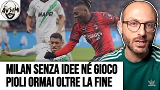 MilanSassuolo 10 partita avvilente Pioli è il nulla Meglio Dionisi Dovè il gioco  Avsim [upl. by Hairaza]