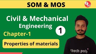 Structural mechanics amp MOS  Lecture1  Properties of Materials gtechpoly [upl. by Crystal]