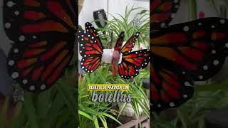 🦋 MOLINO de VIENTO en forma de MARIPOSA  MOLINILLO  REHILETE  Manualidades con BOTELLAS [upl. by Annaej178]