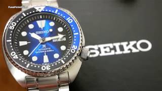 Seiko Prospex Diver New Turtle SRPC25K1 Deep Blue Batman 4R36 Uhr Clock Watch [upl. by Eirallam]