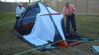 REI Kingdom 6 Family Camping Tent Pitch Ten Minute Tent [upl. by Krefetz]