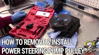 How To Remove and Install a Power Steering Pump Pulley [upl. by Mroz]