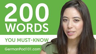 200 Words Every German Beginner MustKnow [upl. by Charyl616]