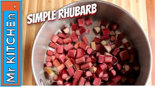 HOW TO STEW RHUBARB  a simple recipe [upl. by Aleunamme]