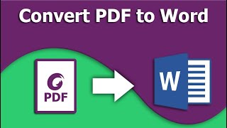 How to Convert PDF to Word in Foxit PhantomPDF [upl. by Nyladnar116]