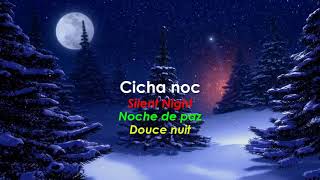 Cicha noc Silent Night  Noche de paz  Douce nuit  Polish song with Eng  Spa and Fr subtitles [upl. by Aicenav]