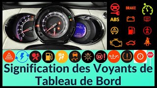 La signification des voyants de tableau de bord des voiture [upl. by Sikes]