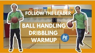 Basketball Ball Handling Dribbling Warmup Follow The Leader [upl. by Adon]