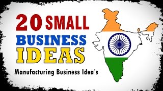 20 Best Small Business Ideas to Start a Business in India [upl. by Yrellam]