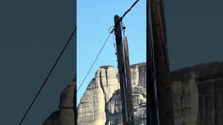 Meteora Monastery on the Rocks 🇬🇷 shorts beautiful nature shortvideos [upl. by Fotinas]