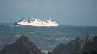 Interislander ferry in rough cook straight crossing [upl. by Badger]