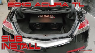 4G 2009 10 11 12 13 2014 Acura TL Subwoofer Install [upl. by Hazard]