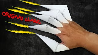 How To Make Paper Claws  Origami Claws  Halloween Claws [upl. by Mor]