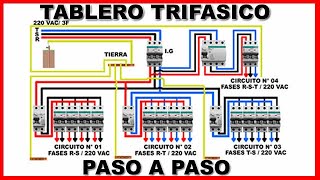 TABLERO TRIFASICO 220 VAC  3 LINEAS SIN NEUTRO [upl. by Anirad]