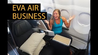 EVA AIR BUSINESS CLASS REVIEW  A330300  Incredible First Class Experience [upl. by Arremat]