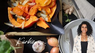 Kürbis Rezept aus dem Ofen  Herbstgericht  schnell gesund amp so lecker [upl. by Asirram]