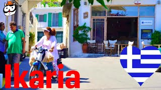 Ikaria island  Greece Walking Tour  The island I want to live for ever  ASMR videos ギリシャ歩きイカリア島 [upl. by Abbub]