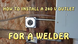 Welder Outlet 240V Complete Installation [upl. by Aneeuq]