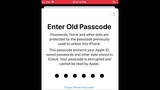 how to fix enter old passcode on iphone [upl. by Burkitt]