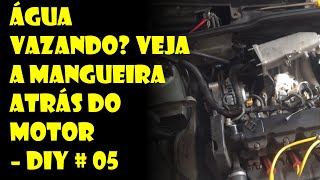 Água sumindo Vazamento na mangueira de água atrás do motor  Veja Como Trocar  Dr Corsa [upl. by Annelise]