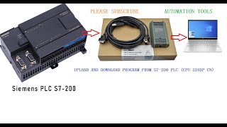 How to Upload Download Program from S7200 PLC by using PC Adapter USB MPI Cable [upl. by Hsetirp]