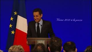 Nicolas Sarkozy présente ses voeux à la presse [upl. by Isman]