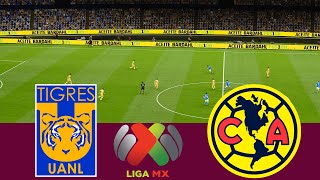 Tigres UANL vs Club América Finales  Simulación Videojuego PES 2021 [upl. by Delanie160]