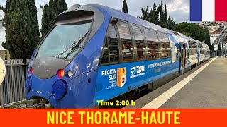 Cab Ride Nice to ThorameHaute Chemins de Fer de Provence France  train drivers view in 4K [upl. by Harragan]