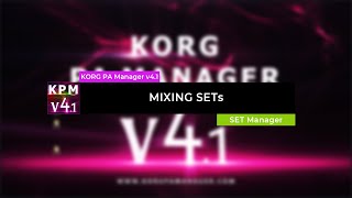 Mixing SETs with KORG PA Manager [upl. by Akinuahs]