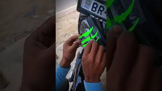 TVs raider headlight sticker 🤑👀 youtubeshorts trending viralvideo [upl. by Hamner]