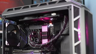 Arctic Liquid Freezer II 280 CPU Cooler Installation feat Cooler Master H500P Mesh Case [upl. by Ensign935]