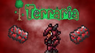 Terraria 12 How to make the Crimson armor EASY [upl. by Tisha]