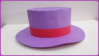 How to make a cardboard hat  Cardboard hat  Paper craft [upl. by Danyluk799]