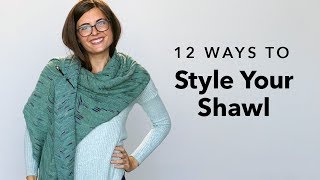 12 Ways to Wear a Knit Shawl [upl. by Rita]