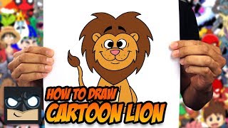 How to Draw A Cartoon Lion [upl. by Nnylakcaj876]